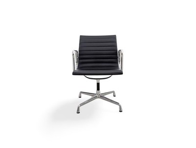Genuine Vitra Charles & Ray Eames Chair EA 108 Leather Black