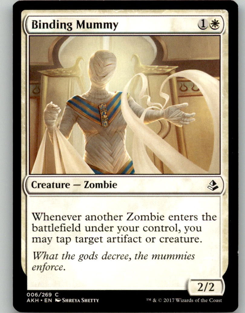 Binding Mummy 6 Common Amonkhet Magic: The Gathering Lightly Played