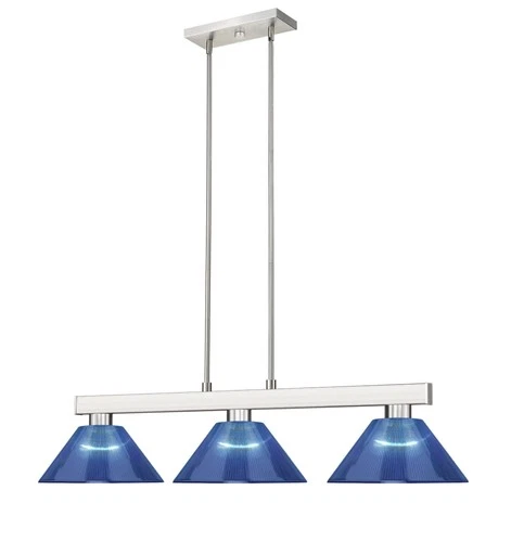 Z-Lite 152-ARDB Cobalt 3 Light 50"W Linear Pendant - Black - Picture 5 of 8