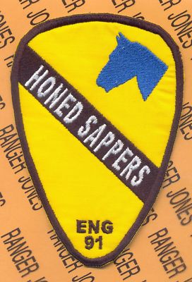 1st Air Cavalry Div 91 ENG HONED SAPPERS Engineer patch