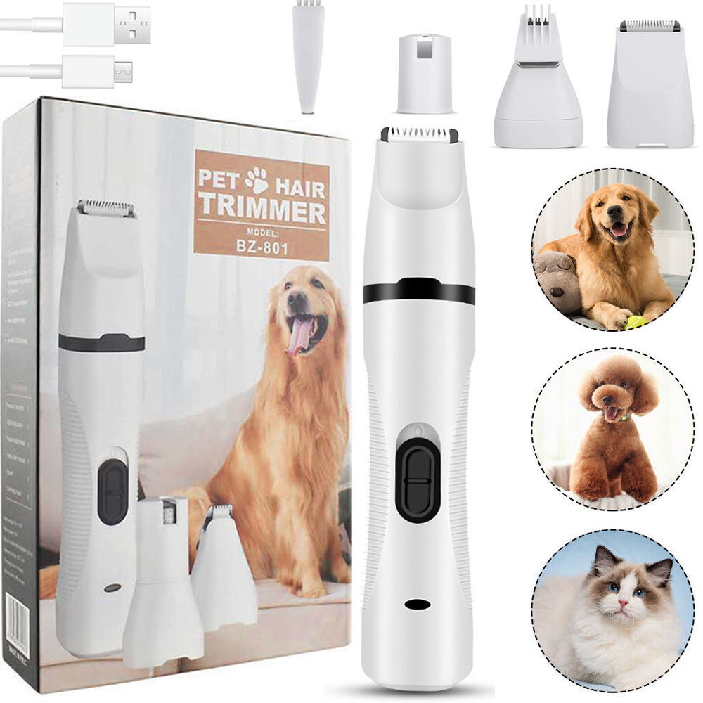 3In1 Electric Pet Dog Cat Clippers Hair Grooming Cordless Trimmer
