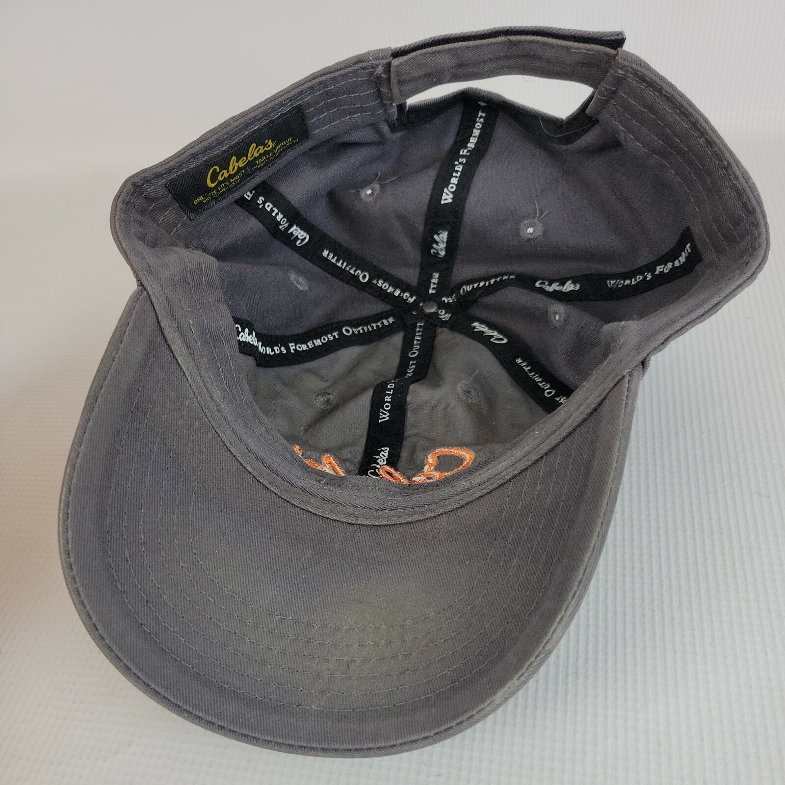 Cabelas Hat Adjustable Gray Baseball Cap H008 - image 7