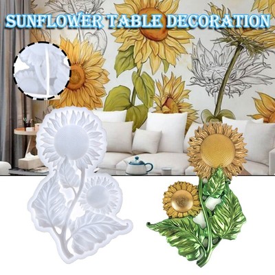 New Sunflower Silicone Mold Sunflower Resin Epoxy Mold DIY Desktop.
