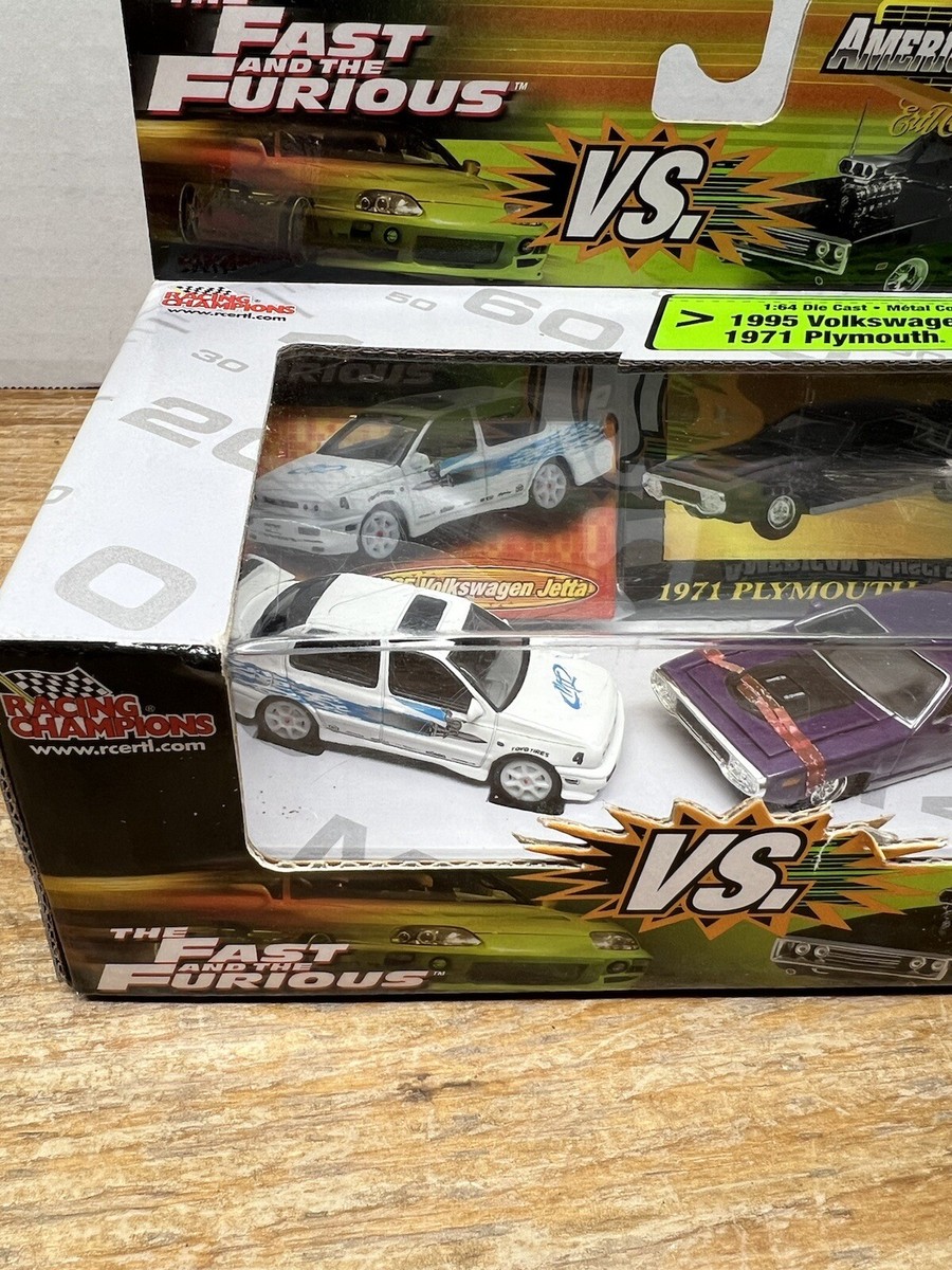 ミニカー FAST&FURIOUS JETTA VS PLYMOUTH GTX Fast And The Furious Vs American Muscle 95 Jetta 71 Plymouth