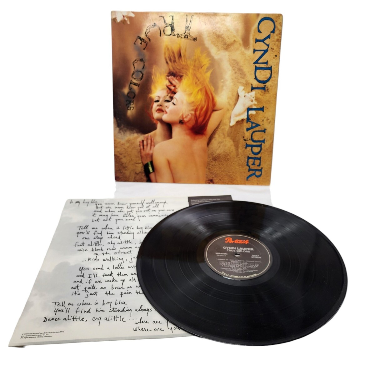 Cyndi Lauper True Colors Portrait Records Vinyl PROMO - READ