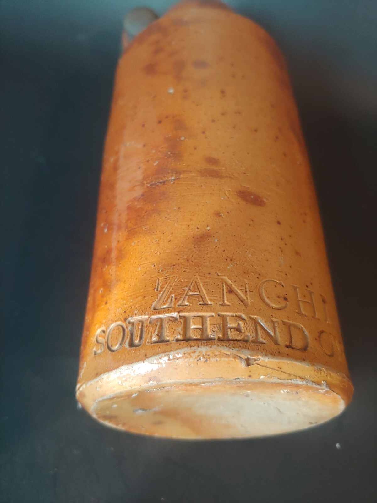 Antique Ginger Beer Bottle Stoneware Pottery Jaycon Lid UK Southendon