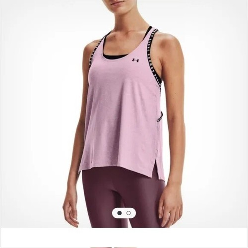 ⭐ Under Armour Knockout Purple Athletic Tank Top XS - Picture 1 of 16