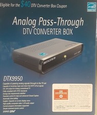 Open Box DIGITAL STREAM Analog Pass-Through DTV Converter Box Complete NICE 