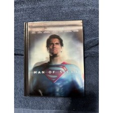 Man of Steel Superman 3 Disc Collectors Edition Blu-Ray Holographic Cover Used