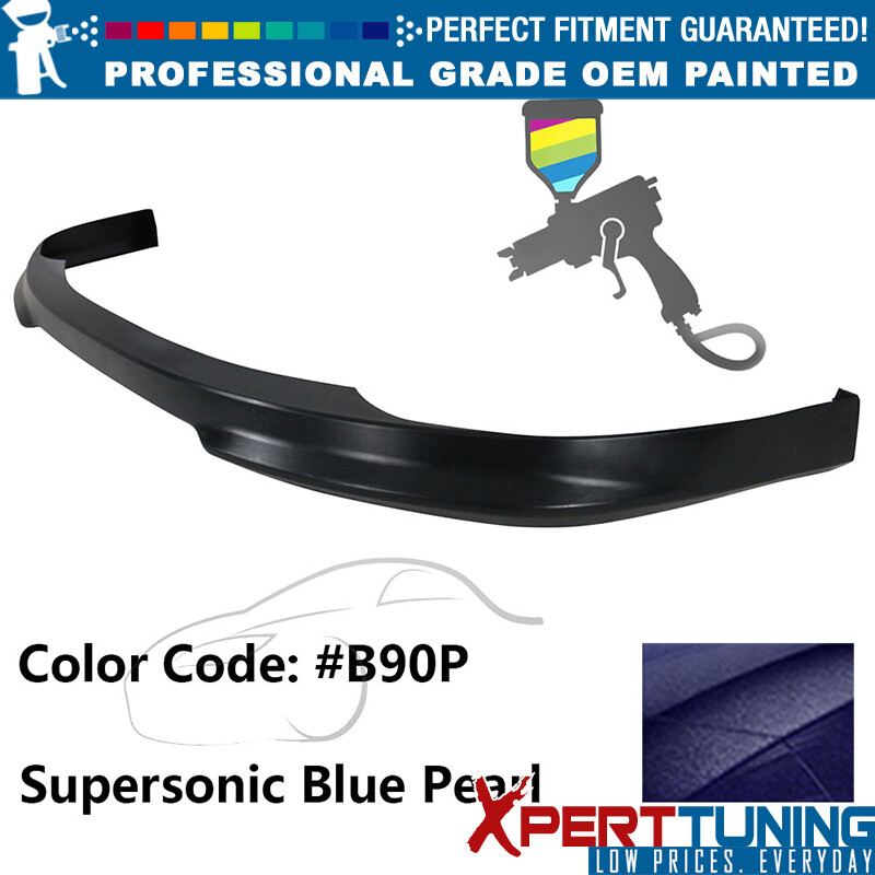 Fits 98-02 Honda Accord Sedan Front + Rear Bumper Lip Spoiler + Sun