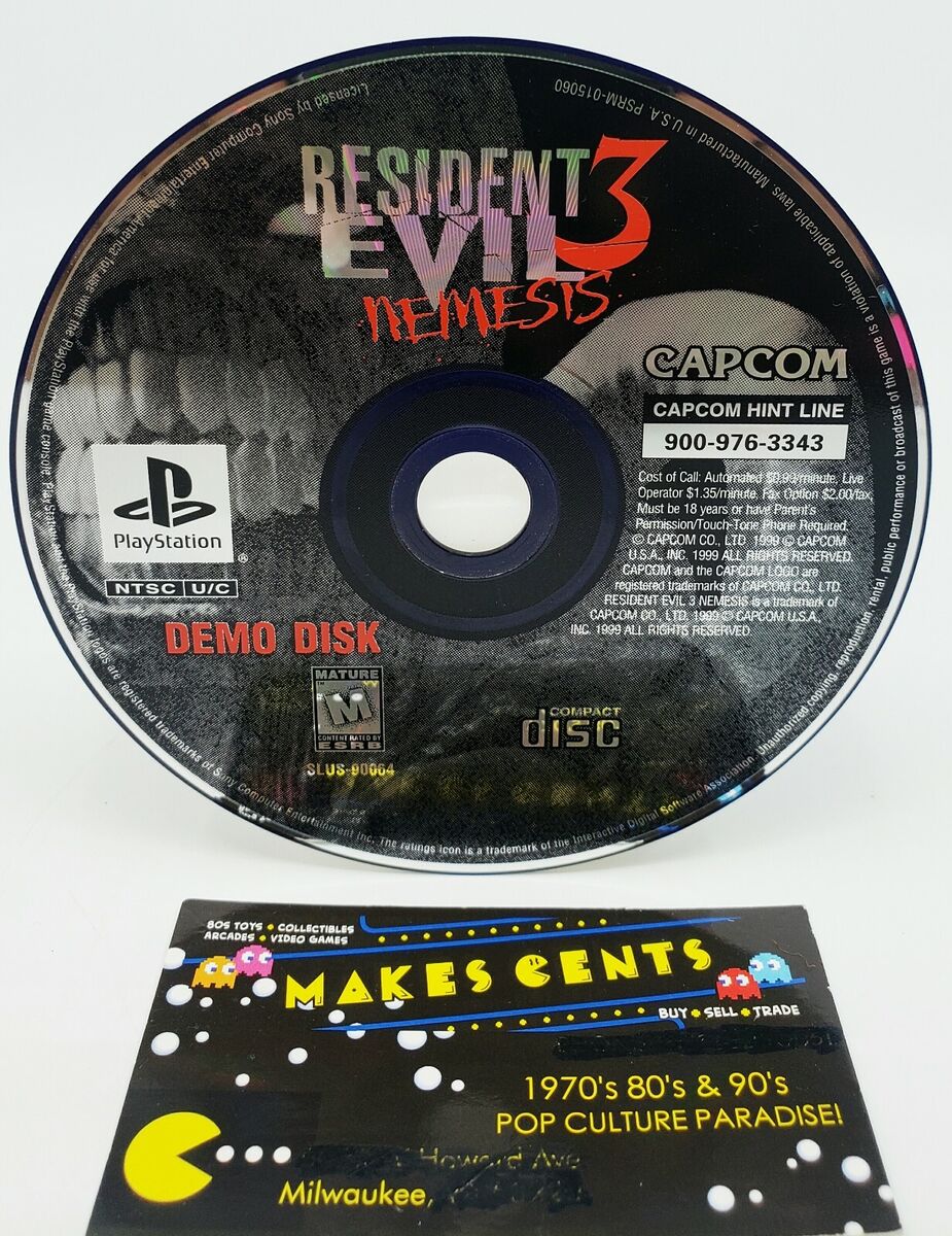Resident Evil 3 Nemesis Demo Disc (Sony PlayStation 1 PS1