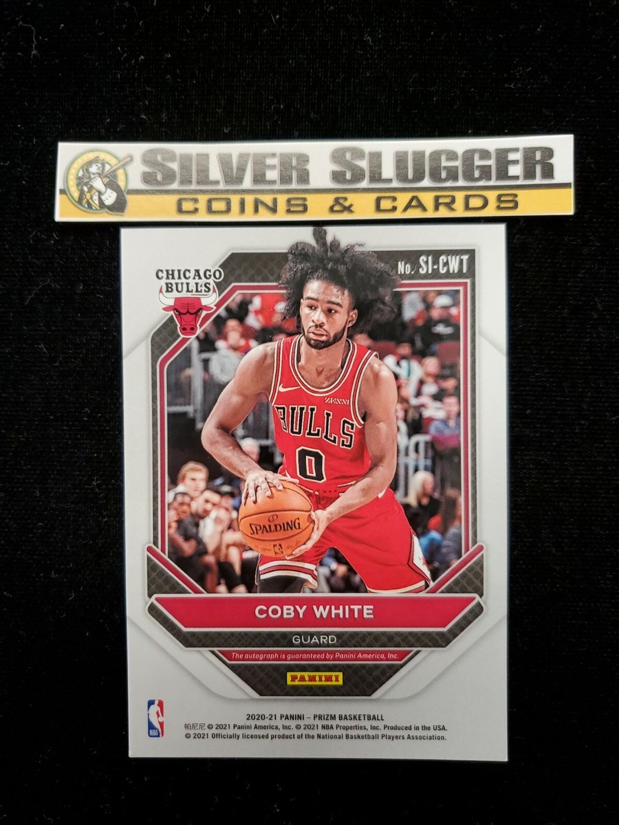 2020-21 Coby White Panini Prizm Basketball Signatures Auto Chicago 