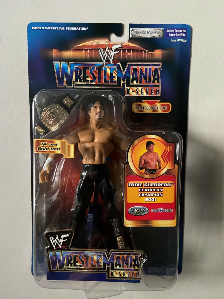 WWE WWF EDDIE GUERRERO Wrestling Figure 14 Carat Gold European