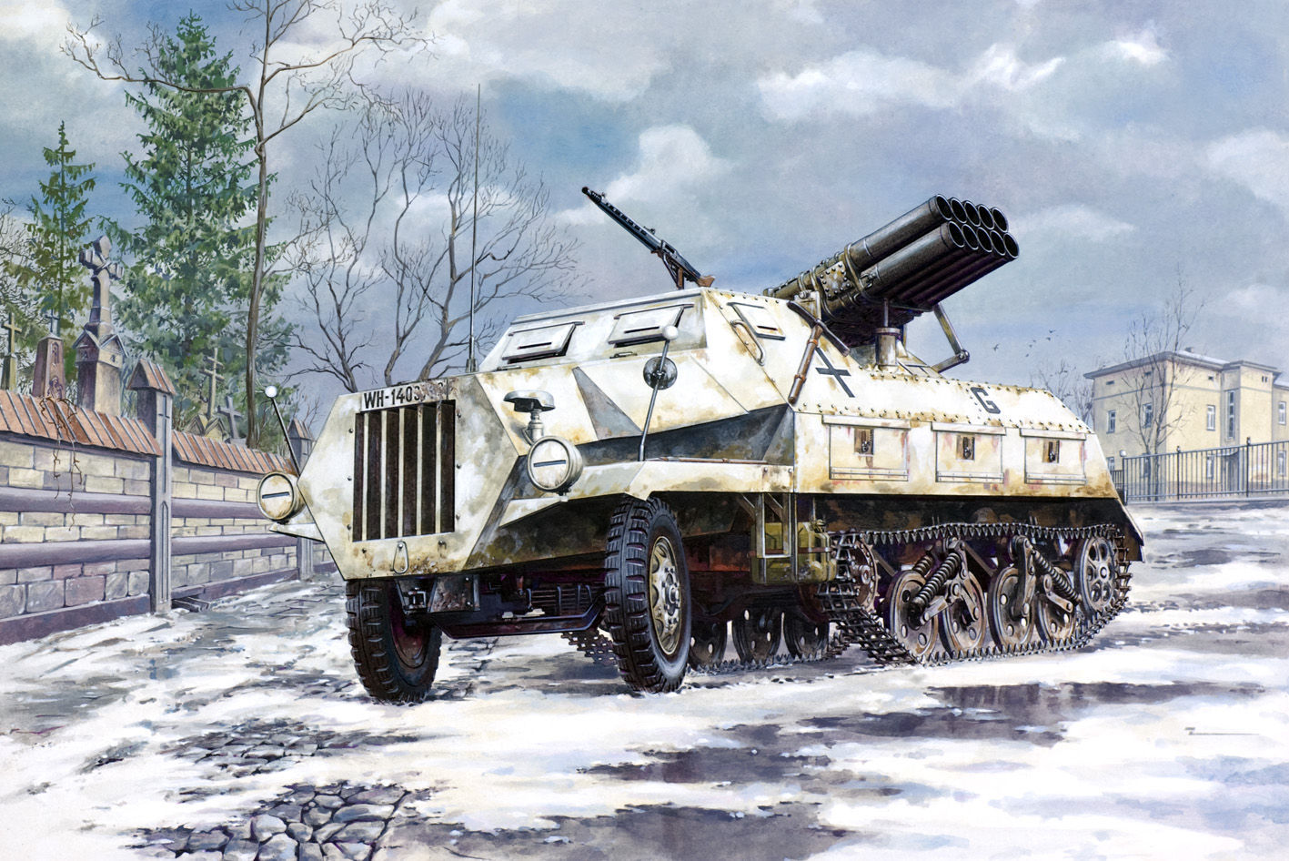 Roden 712 - 1:72 Sd.Kfz. 4/1 Panzerwerfer 42 (Early) - New