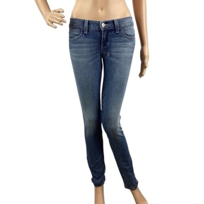 Ksubi Supper Skinny Zip Jeans Size 26 Vintage Indigo Blue Mid-Rise