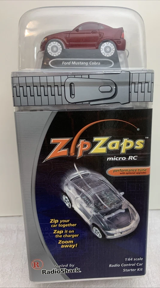 Zip Zaps Micro mustang cobra RC W/ Pfrm Booster Upgrade & SpongeBob Kits NIB - Image 2 of 4
