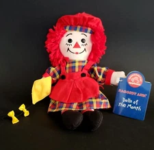 Raggedy Ann MARCH "Doll Of The Month" by Applause 9" NWT