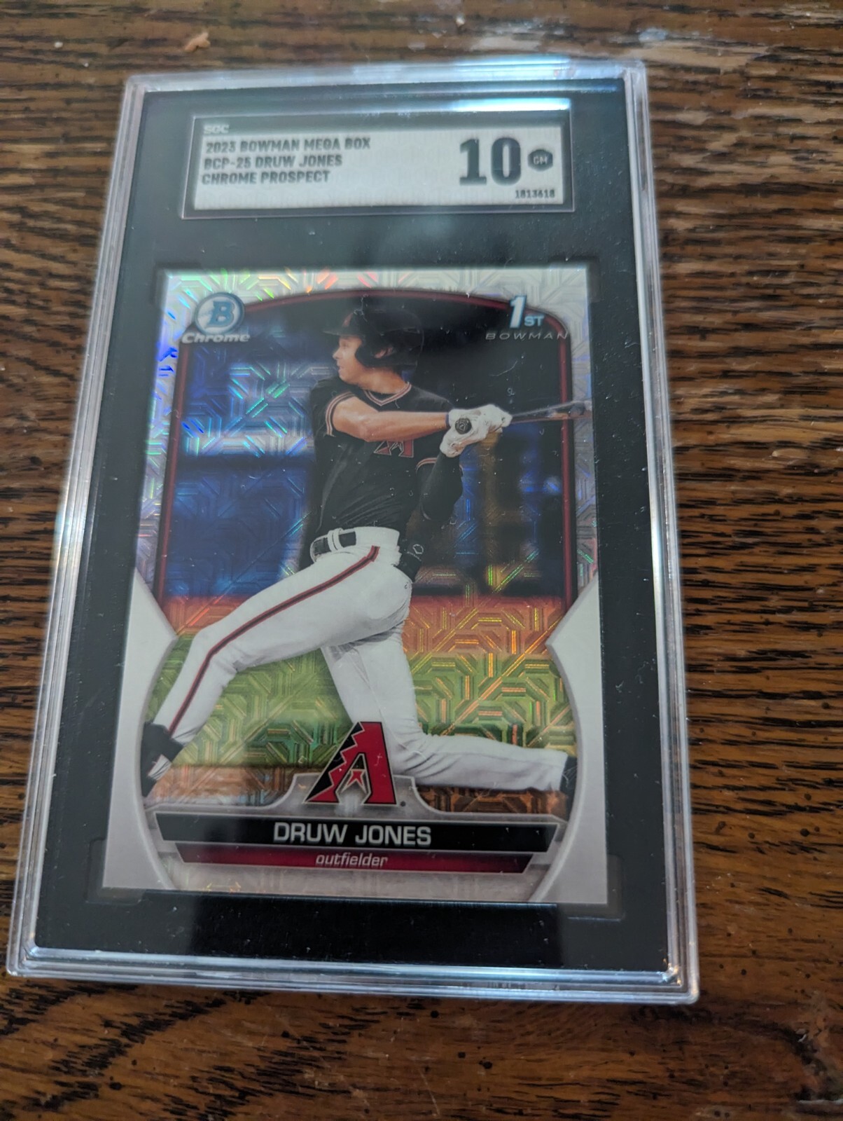2023 Bowman - Chrome Prospects Mojo Refractor #BCP-25 Druw Jones (RC) SGC 10
