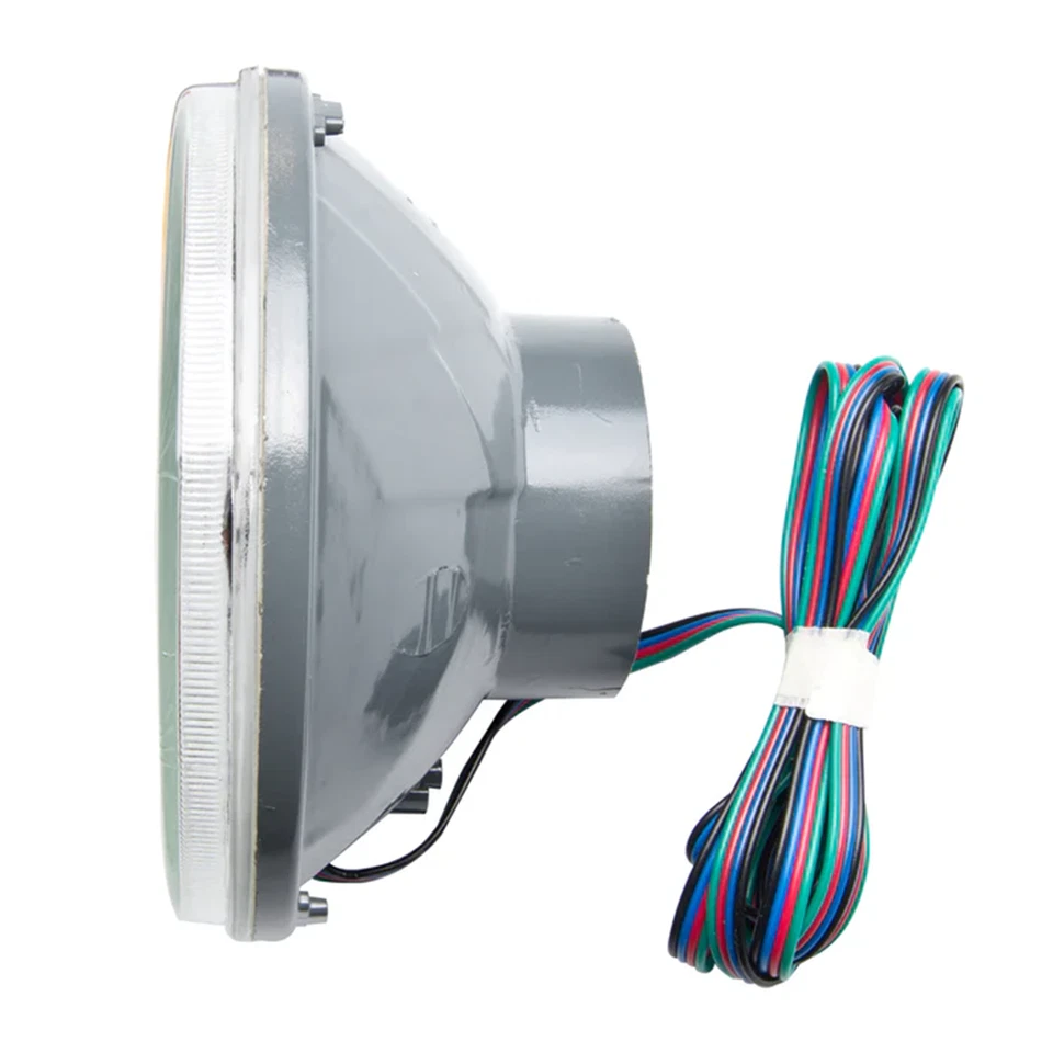 Oracle Lighting 5.75" Round Headlight W / Red SMD Halo Pre - Installed #6904-003 - Image 3 of 4