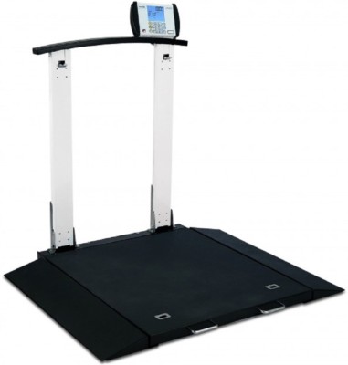 NEW Detecto 6560 Portable Electronic Physician Handrail Wheelchair Weigh Scale 