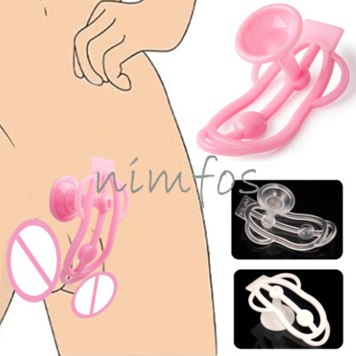High Quality Sissy Male Chastity Cage Lightweight FuFu Clip Chastity Belt