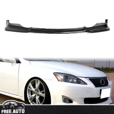 Front Bumper Lip For 06-08 Lexus IS250 IS350 F-Sport Style Splitter PU Unpainted
