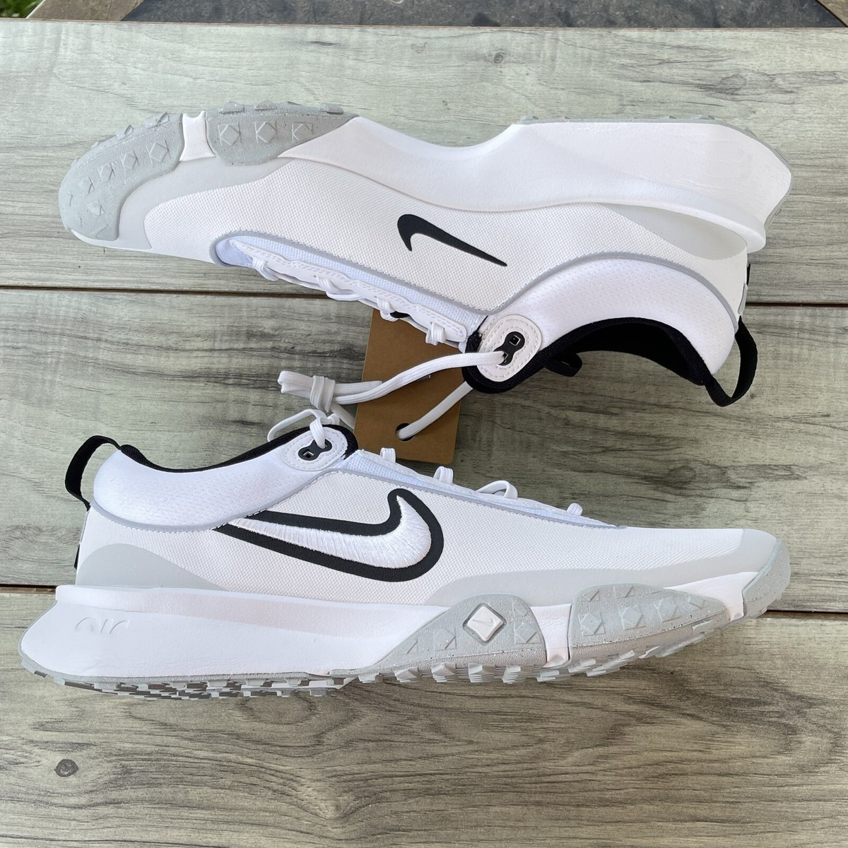 Nike Air Diamond Varsity Turf Baseball Cleats Men 11.5 White Nike Air Diamond Varsity Turf Baseball Cleats Men 11.5 White