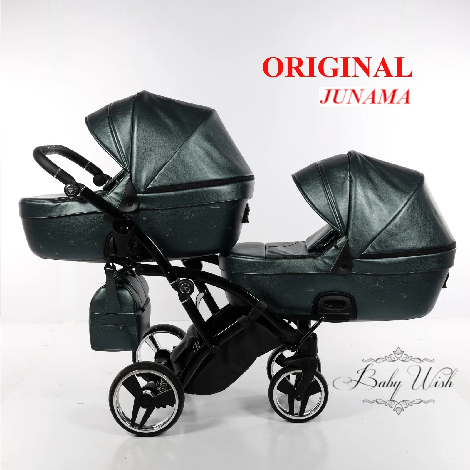 JUNAMA TERMO DUO SLIM V2 BABY EXCLUSIVE STROLLER TWIN PRAM 2in1 3in1 ISOFIX BASE