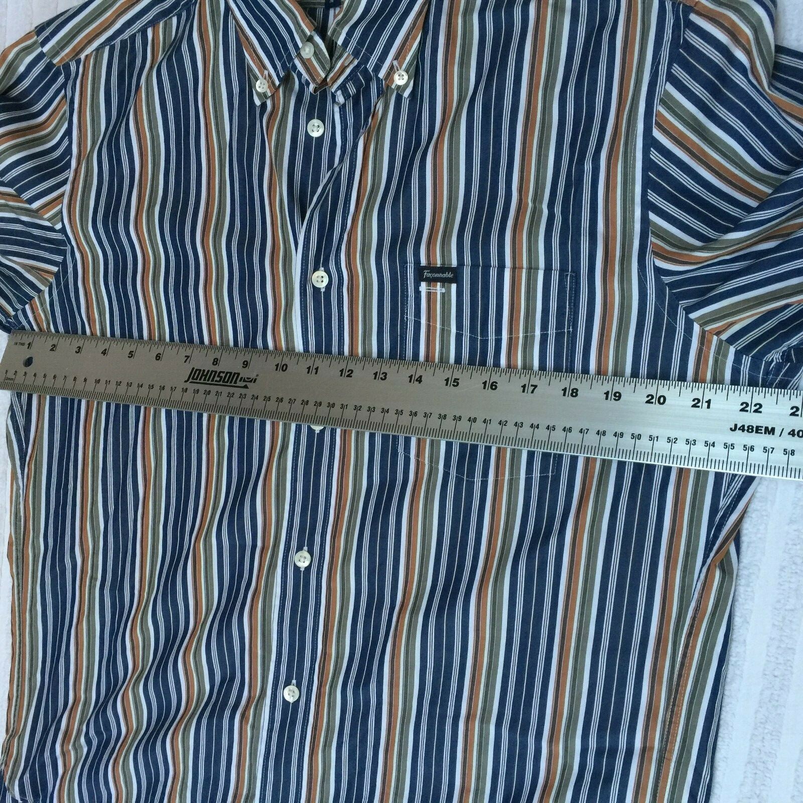 Faconnable Men Medium Classique Fit Button-Down S… - image 6