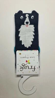 Frugi Friendly Face Socks Sheepdog, Organic Cotton