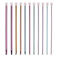 Uncinetto Tunisino, Uncinetto Tunisino Leggero di 27 cm, Set Iniziale di 11 Pezz