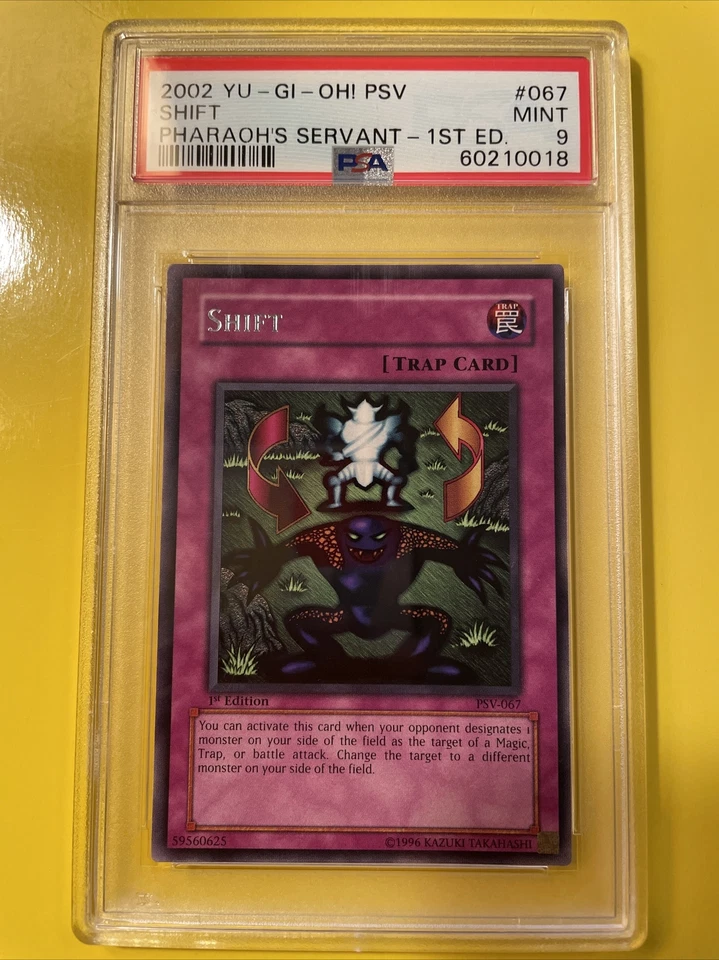 YuGiOh SHIFT #PSV-067 RARE🔥PSA 9 MINT🔥1st EDITION-2002 PHARAOHS SERVANT - Image 2 of 4