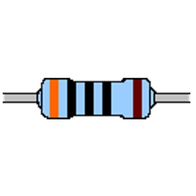 Metallschicht-Widerstand 300 Ohm 1% 0,6W Bauform 0207 gegurtet