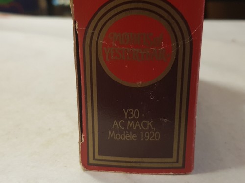 Matchbox Models of Yesteryear: Y-30 1920 Model AC Mack gelb "Consolidated" OVP - Bild 3 von 3
