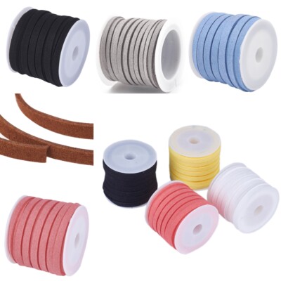 Faux Wildleder Schnur 5m Lange / Schmuck Basteln Deko Lederband 4/5 mm Wahlen