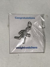 Weight Watchers Charm Running Man Silver Color New 3110