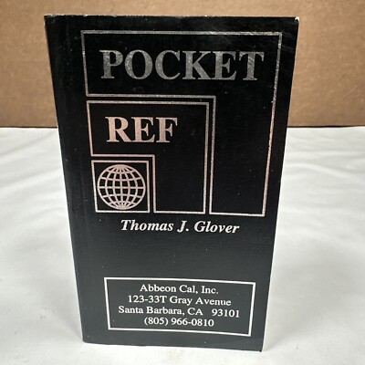 Vintage Pocket Reference Thomas Glover Second Edition Mini Booklet Softcover