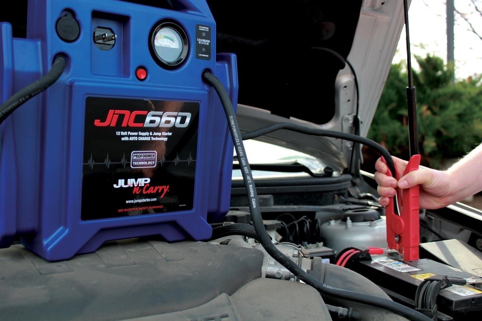 Jump N Carry 12V Jump Starter Heavy Duty Truck Booster Pack 1700 Amp Power Unit