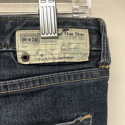 Converse Women's Straight Leg One Star Denim Jeans Size 10 C - Picture 6 of 8
