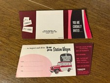 Vintage Jeep Station Wagon Advertising Brochure 3 34x8 12 Willy Motors Ohio. Vintage Jeep Station Wagon Advertising Brochure 3 34x8 12 Willy Motors Ohio.