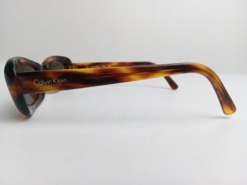 Gafas para mujer Calvin Klein de diseñador vintage marrón tortuga 735S 040 - Imagen 2 de 7