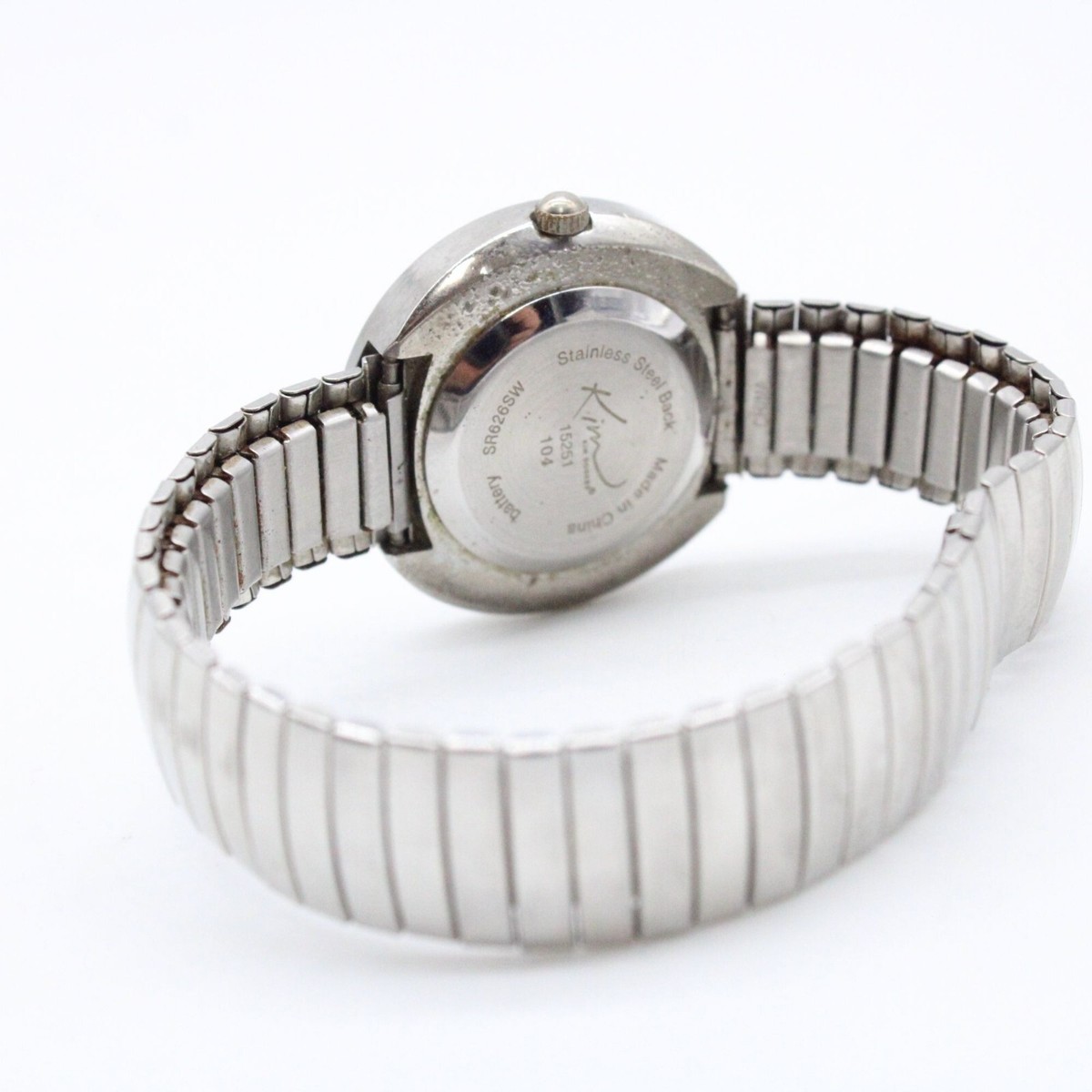 Vintage Silver Kim Rogers Watch with Round Diamanté Dial Kim Rogers Ladies Quartz Watch - Etsy main image 2