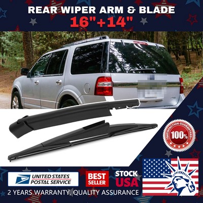 Waterproof  16''+14'' Super Clean Windshield Rear Wiper Blade Set OEM # replace