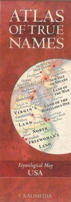 ''The Atlas of True Names'' ~ USA - folded paper