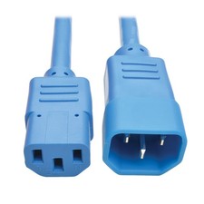 Tripp Lite 2FT C14 To C13 Heavy Duty Power Extension Cable Blue P005-002-ABL