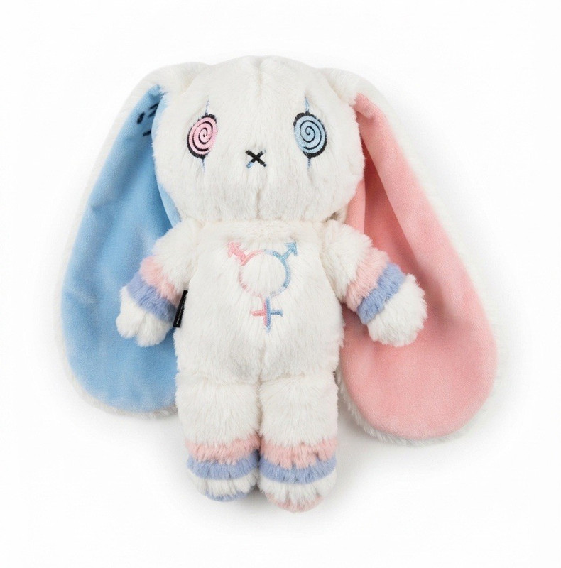 Plushie Dreadfuls Gender Dysphoria Rabbit Plush - AS-IS - Flaw on Ear