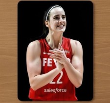 Caitlin Clark 9.5 x 8 Mouse Pad With Anti-Slip Rubber Backing Made In USA