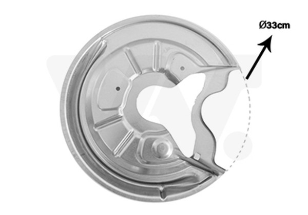 VAN Wezel Spritzblech Bremsscheibe 7622374 FüR Audi Seat VW Skoda Golf 1K1 260Mm-image
