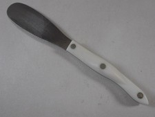 Cutco 1768 KH Spatula Spreader Pearl White Handle Double D Serrated Edge