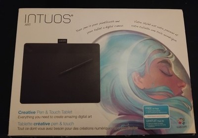 Wacom CTH-690 Intuos Art Black Pen and Touch Graphics Tablet - Black